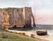 Gustave Courbet Cliff at Etretat oil on canvas